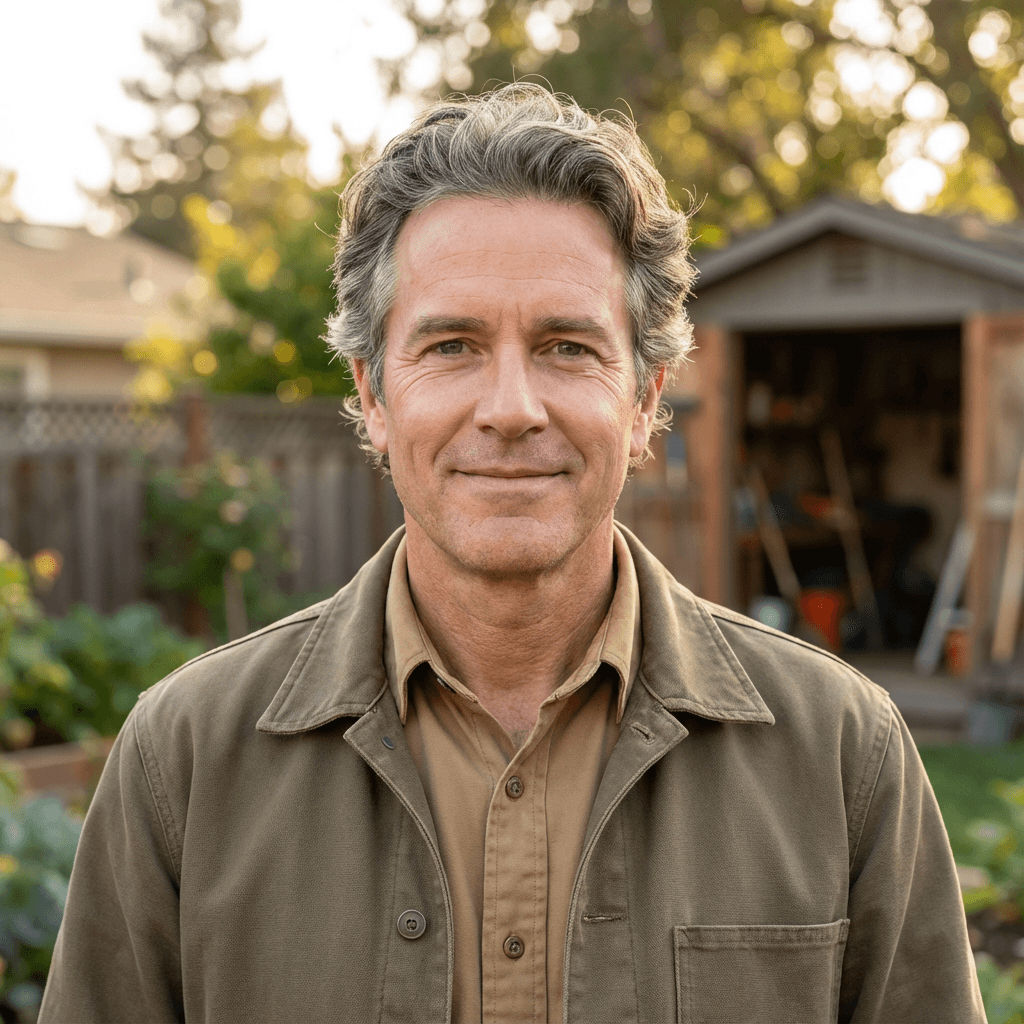 Male client in his early 50s